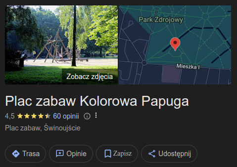 Kolorowa Papuga (park przy ul. Mieszka I)