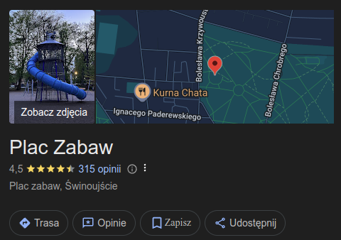 Plac zabaw w Parku Zdrojowym (przy ul. Krzywoustego, obok komisariatu policji)